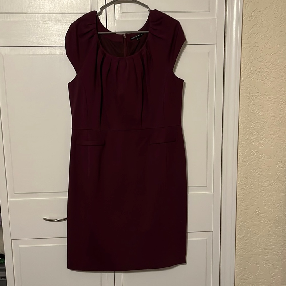 Burgundy work dress